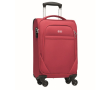 Valise en polyester RPET avec cadenas couleur rouge