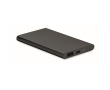 Batterie externe en aluminium de 4000 mAh couleur noir