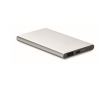 Batterie externe en aluminium de 4000 mAh couleur argenté mat