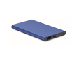 Batterie externe en aluminium de 4000 mAh couleur bleu roi