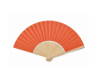Eventail en bambou avec papier de couleur couleur orange