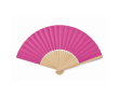 Eventail en bambou avec papier de couleur couleur fuchsia