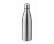 Bouteille avec rappel d'hydratation couleur argenté mat