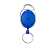 Porte-clés mousqueton avec clip extensible couleur bleu