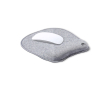 Tapis de souris recyclé avec repose-poignets couleur gris