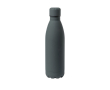 Grande bouteille en acier et finition caoutchouc couleur gris
