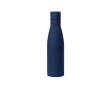 Bouteille en acier avec grip en caoutchouc couleur bleu marine