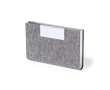 Porte-cartes RPET et fermeture magnétique couleur gris