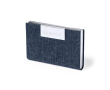 Porte-cartes RPET et fermeture magnétique couleur bleu marine