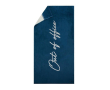 Serviette en coton pour transat 160 x 80 cm couleur bleu