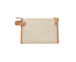 Trousse de toilette avec logo élégante recyclée couleur beige