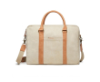 Sacoche portable recyclée et rembourrée couleur beige