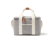 Sac isotherme en panier recyclé et bandoulière couleur gris