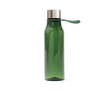 Bouteille en tritan avec boucle d'accroche couleur vert foncé