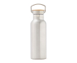 Gourde personnalisable en inox durable couleur argenté
