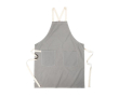 Tablier de cuisine en coton recyclé avec poches couleur gris