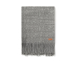 Couverture à motifs géométriques 130 x 170cm couleur gris