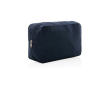 Trousse de toilette en toile recyclée 285 g/m2 couleur bleu marine