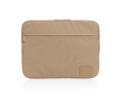 Housse pour ordinateur en polyester recyclé couleur marron clair