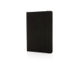Cahier en matériaux recyclés avec élastique couleur noir
