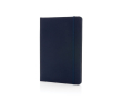 Cahier en matériaux recyclés avec élastique couleur bleu marine