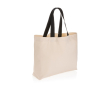 Sac en toile recyclée 240 g/m2 grand format couleur blanc cassé