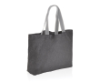 Sac en toile recyclée 240 g/m2 grand format couleur gris foncé