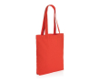 Tote bag en toile recyclée de 285 gr/m2 couleur rouge