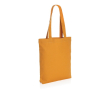 Tote bag en toile recyclée de 285 gr/m2 couleur orange