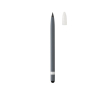 Crayon sans encre en aluminium avec gomme couleur gris foncé