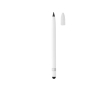 Crayon sans encre en aluminium avec gomme couleur blanc