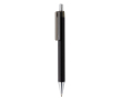Stylo promotionnel avec embouts chromés couleur noir