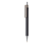 Stylo promotionnel avec embouts chromés couleur gris