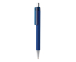 Stylo promotionnel avec embouts chromés couleur bleu marine