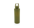 Bouteilles en plastique recyclé avec poignée couleur vert foncé