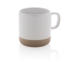 Mug en céramique émaillée en deux couleurs couleur blanc