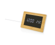 Horloge en bambou avec ABS et affichage LED couleur bois