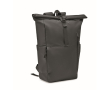 Mochila para ordenador con cierre roll top en poliéster RPET 15'' couleur noir