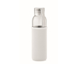 Botella de vidrio reciclado con funda y tapón antifugas 500ml couleur beige