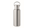 Botella de acero reciclado antifugas con tapón con asa 500ml couleur argenté mat