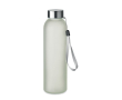 Botella de vidrio para imprimir imagen con asa para colgar 500ml couleur blanc