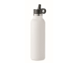 Botella antifuga con 2 tapones intercambiables y pajita 700ml couleur blanc