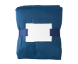 Couverture touché peau de mouton couleur bleu