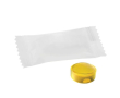 Mini bonbon dur d'une seule saveur emballé en format de 4g couleur citron