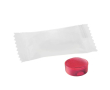 Mini bonbon dur sans sucre emballé en format de 4g couleur framboise acide
