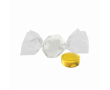 Mini bonbon à double nœud. 1 saveur et emballage recyclable couleur citron