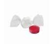 Mini bonbon à double nœud. 1 saveur et emballage recyclable couleur cerise