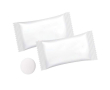 Bonbons à la menthe avec emballage personnalisable couleur blanc