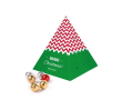 Calendrier de l'avent en forme de pyramide 24 chocolats couleur blanc