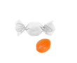 Bonbons en papier recyclable 2 nœuds et saveur unique 5g couleur orange